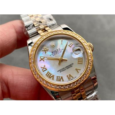 Replica Datejust A21J Automatic Movement Womens Watch Silver Dial Jubilee Bracelet Two Tone Yellow Gold A E330