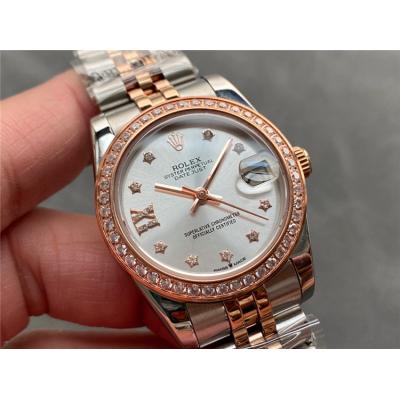 Replica Datejust A21J Automatic Movement Womens Watch Silver Dial Jubilee Bracelet Two Tone Yellow Gold A E330