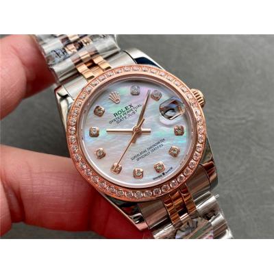 Replica Datejust A21J Automatic Movement Womens Watch Silver Dial Jubilee Bracelet Two Tone Yellow Gold A E330