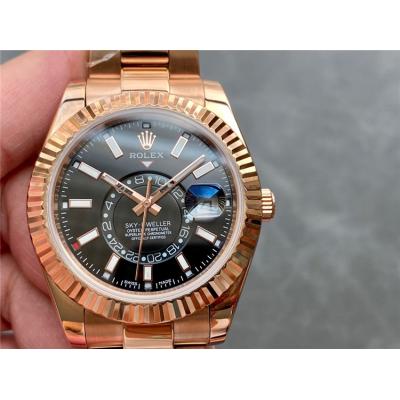 Replica Sky-Dweller 5833 Automatic Movement Mens Watch Blue Dial Oyster Bracelet SS B E334