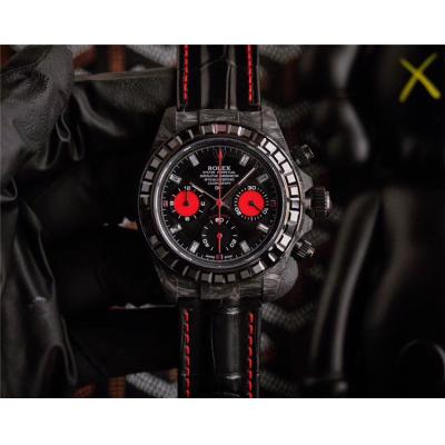 Replica Cosmograph Daytona Japan Quartz Chronograph Mens Watch Black Dial Nylon Strap E337