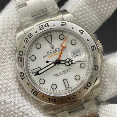 Replica Explorer II  A2824 Automatic Movement Mens Watch White Dial Oyster Bracelet SS E339