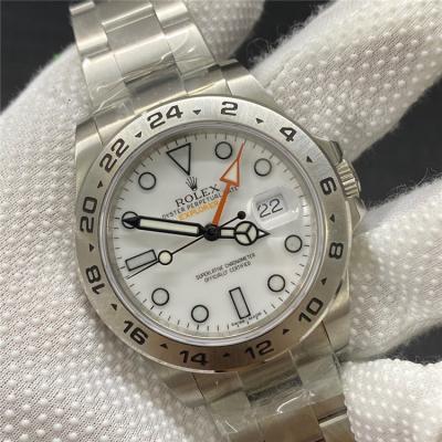 Replica Explorer II  A2824 Automatic Movement Mens Watch White Dial Oyster Bracelet SS E339