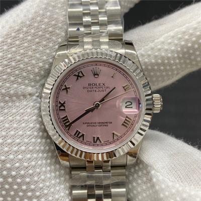 Replica Datejust A2824 Automatic Movement Womens Watch Pink Dial Jubilee Bracelet SS E342