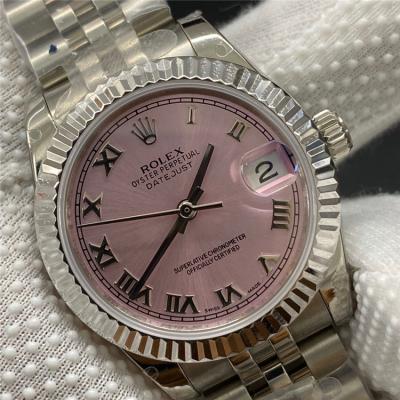 Replica Datejust A2824 Automatic Movement Womens Watch Pink Dial Jubilee Bracelet SS E342