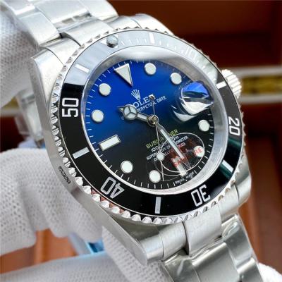 Replica Submariner Japan Miyota 8215 Automatic Mens Watch Blue Black Dial Oyster Bracelet SS E354