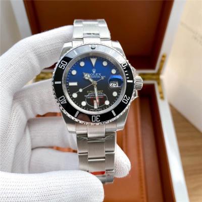 Replica Submariner Japan Miyota 8215 Automatic Mens Watch Blue Black Dial Oyster Bracelet SS E354