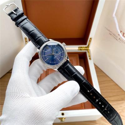 Replica Cellini A21J Automatic Movement Mens Watch Blue Dial Leather Strap E370