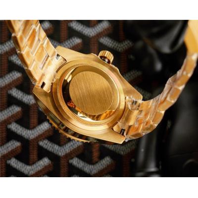 Replica Datejust A21J Automatic Movement Mens Watch Full Diamonds Dial Oyster Bracelet Yellow Gold E373