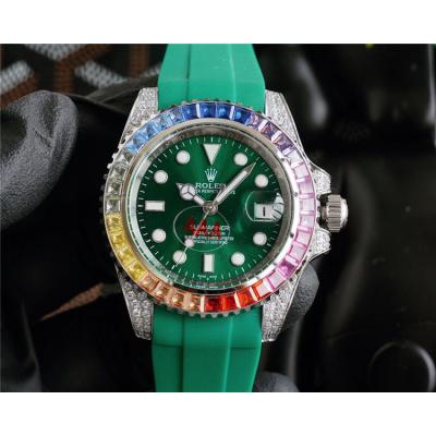 Replica Submariner A21J Automatic Movement Mens Watch Green Dial Oyster Bracelet SS E393