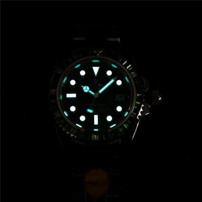 Replica Submariner A21J Automatic Movement Mens Watch Green Dial Vintage Engraving SS E403