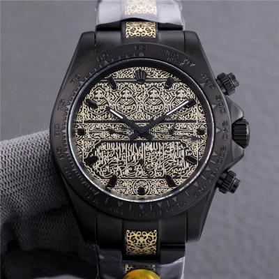 Replica Cosmograph Daytona A21J Automatic Mens Watch White Dial Vintage Engraving Bracelet A E404