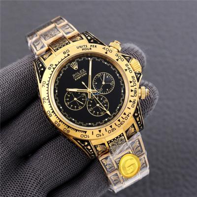 Replica Cosmograph Daytona A21J Automatic Mens Watch White Dial Vintage Engraving Bracelet A E404