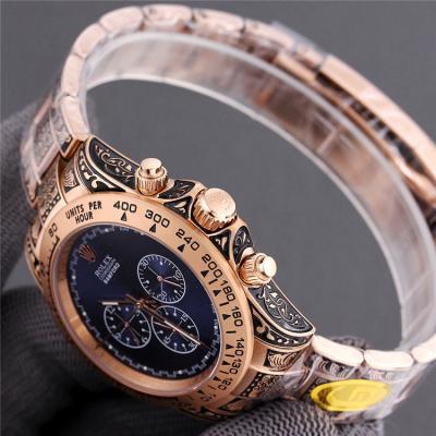 Replica Cosmograph Daytona A21J Automatic Mens Watch White Dial Vintage Engraving Bracelet A E404