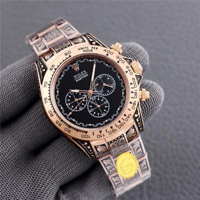 Replica Cosmograph Daytona A21J Automatic Mens Watch White Dial Vintage Engraving Bracelet A E404