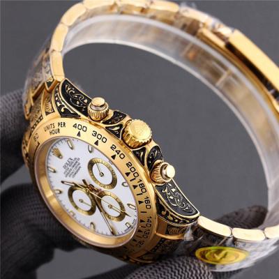 Replica Cosmograph Daytona A21J Automatic Mens Watch Blue Dial Vintage Engraving Bracelet B E404