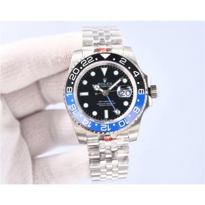 Replica GMT-Master II A2813 Automatic Movement Mens Watch Black Dial Jubilee Bracelet SS A E410