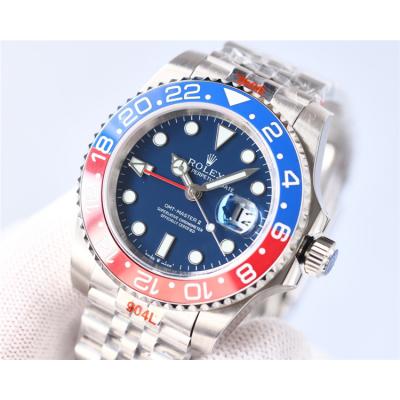 Replica GMT-Master II A2813 Automatic Movement Mens Watch Black Dial Jubilee Bracelet SS A E410