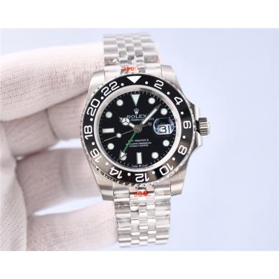 Replica GMT-Master II A2813 Automatic Movement Mens Watch Black Dial Jubilee Bracelet SS A E410