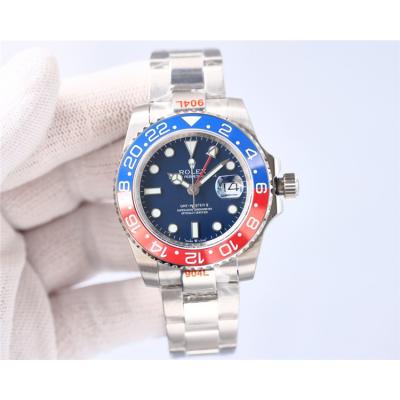 Replica GMT-Master II A2813 Automatic Movement Mens Watch Blue Dial Oyster Bracelet SS B E410