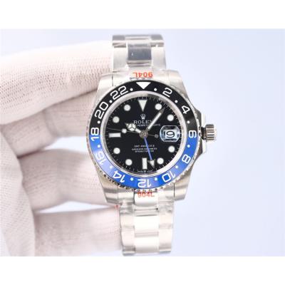 Replica GMT-Master II A2813 Automatic Movement Mens Watch Blue Dial Oyster Bracelet SS B E410