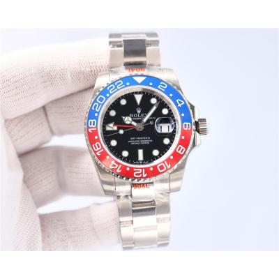 Replica GMT-Master II A2813 Automatic Movement Mens Watch Blue Dial Oyster Bracelet SS B E410