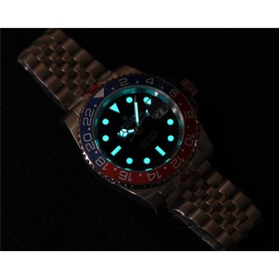 Replica GMT-Master II A2813 Automatic Movement Mens Watch Blue Dial Oyster Bracelet SS B E410