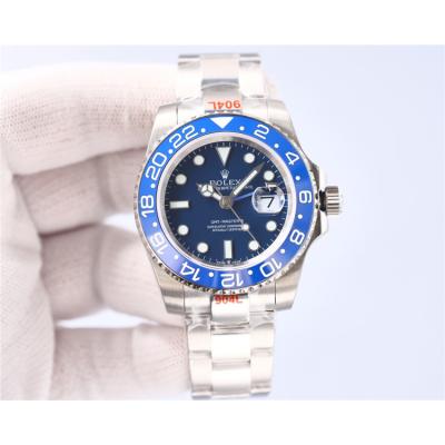 Replica GMT-Master II A2813 Automatic Movement Mens Watch Blue Dial Oyster Bracelet SS B E410