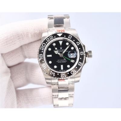 Replica GMT-Master II A2813 Automatic Movement Mens Watch Blue Dial Oyster Bracelet SS B E410