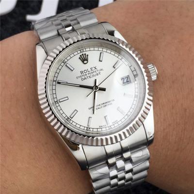 Replica Datejust Japan Miyota 8215 Automatic Mens Watch White Dial  Jubilee Bracelet SS B222