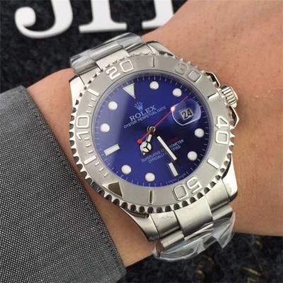 Replica Yacht-Master Japan Miyota 8215 Automatic Mens Watch Blue Dial Oyster Bracelet SS B223