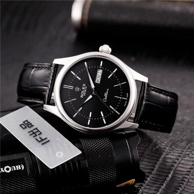 Replica Cellini Japan Miyota 8215 Automatic Movement  Mens Watch White Dial Leather Strap B228