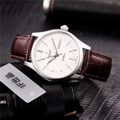 Replica Cellini Japan Miyota 8215 Automatic Movement  Mens Watch White Dial Leather Strap B228