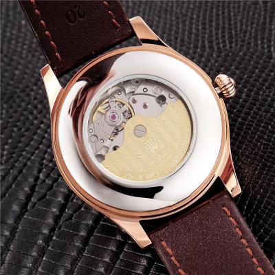 Replica Cellini Japan Miyota 8215 Automatic Movement  Mens Watch White Dial Leather Strap B228