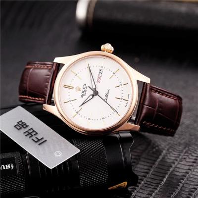 Replica Cellini Japan Miyota 8215 Automatic Movement  Mens Watch White Dial Leather Strap B228