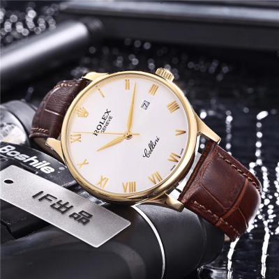 Replica Cellini Japan Miyota 8215 Automatic Movement  Mens Watch Black Dial Leather Strap B230