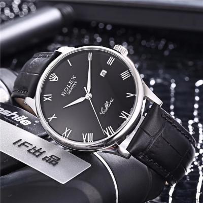 Replica Cellini Japan Miyota 8215 Automatic Movement  Mens Watch Black Dial Leather Strap B230