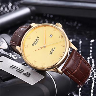 Replica Cellini Japan Miyota 8215 Automatic Movement  Mens Watch Black Dial Leather Strap B230