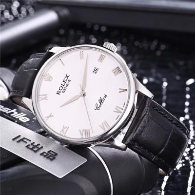 Replica Cellini Japan Miyota 8215 Automatic Movement  Mens Watch Black Dial Leather Strap B230