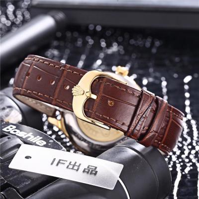 Replica Cellini Japan Miyota 8215 Automatic Movement  Mens Watch Black Dial Leather Strap B230