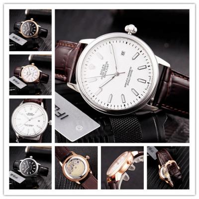 Replica Datejust Japan Miyota 8215 Automatic Movement  Mens Watch White Dial Leather Strap B231