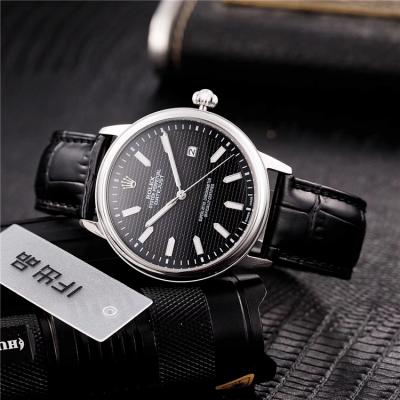 Replica Datejust Japan Miyota 8215 Automatic Movement  Mens Watch White Dial Leather Strap B231