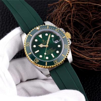 Replica Submariner A21J Automatic Movement Mens Watch Green Dial  Rubber Strap A B234