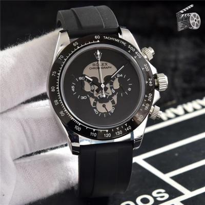 Replica Cosmograph Daytona Japan Quartz Chronograph Mens Watch Black Dial Rubber Strap A B235