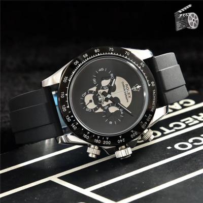 Replica Cosmograph Daytona Japan Quartz Chronograph Mens Watch Black Dial Rubber Strap A B235