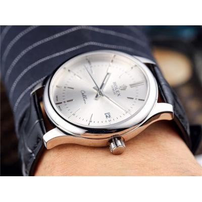 Replica Cellini Japan Miyota 8215 Automatic Movement  Mens Watch White Dial Leather Strap A B245