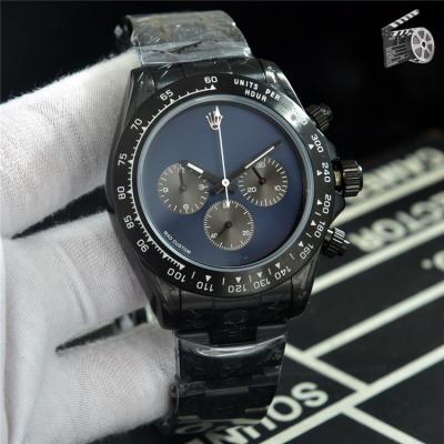 Replica Cosmograph Daytona Japan Quartz Chronograph Mens Watch Black Dial Black Steel B B248