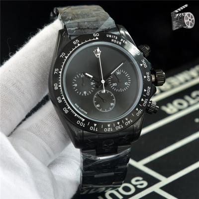 Replica Cosmograph Daytona Japan Quartz Chronograph Mens Watch Black Dial Black Steel B B248