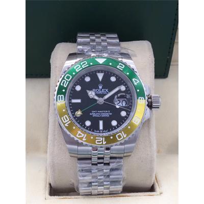 Replica GMT-Master II A2813 Automatic Movement Mens Watch Black Dial Jubilee Bracelet SS B250