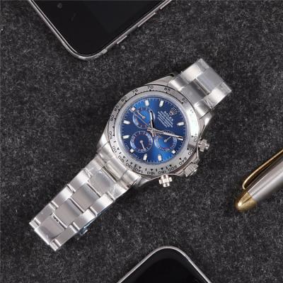 Replica Cosmograph Daytona A21J Automatic Mens Watch Blue Dial Oyster Bracelet SS A B254